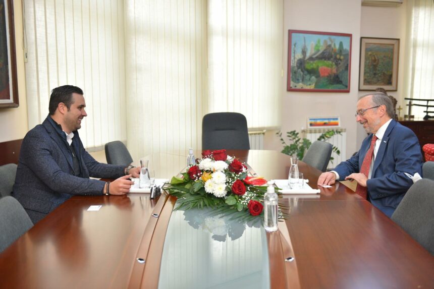 Градоначалникот Костадинов оствари средба со  Џефри Голдстајн од Мисијата на ОБСЕ