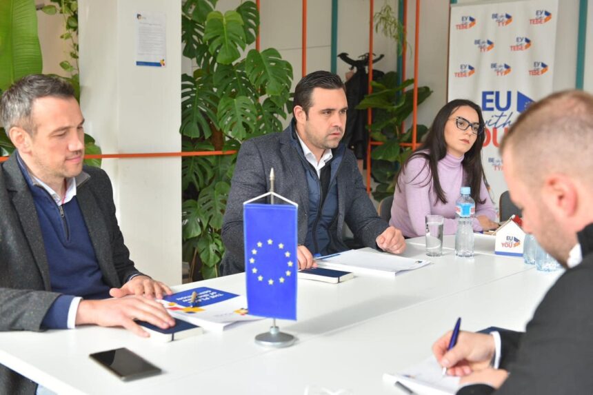 Градоначалникот Костадинов денеска беше на средба во Европската куќа во Струмица