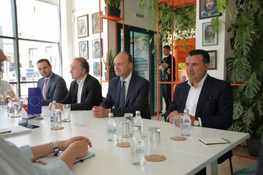 Градоначалникот Костадинов оствари средба со францускиот амбасадор Бомгартнер