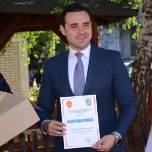 Градоначалникот Костадинов на одбележувањето на Денот на пожарникарството