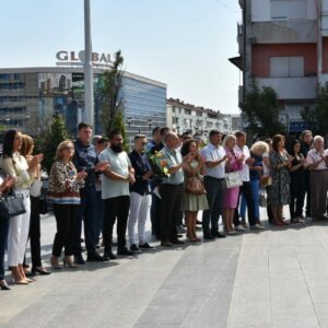 Пред споменикот на Гоце Делчев, денеска, општина Струмица со пригодна свеченост го одбележа 8 Септември – Денот на независноста на Македонија