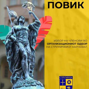 Се распишува јавен повик за избор на членови на Организациониот одбор на Струмичкиот карневал